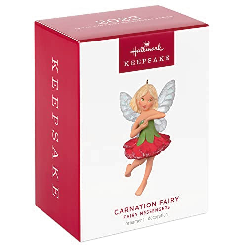 Hallmark Keepsake Christmas Ornament 2023, Fairy Messengers Carnation Fairy, Gift for Her