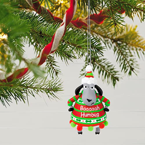 Hallmark Keepsake Christmas Ornament 2023, "Baaaaah Humbug!," Funny Sheep Ornament, Funny Gifts