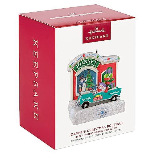 Hallmark Keepsake Christmas Ornament 2023, Happy Holiday Parade Collection Joanne's Christmas Boutique Musical with Light, Gifts for Her