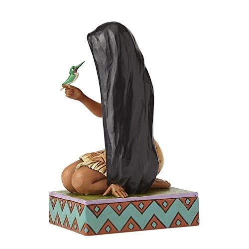 Disney Traditions by Jim Shore Pocahontas with Flit Stone Resin Figurine, 5.5?