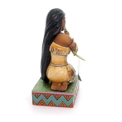 Disney Traditions by Jim Shore Pocahontas with Flit Stone Resin Figurine, 5.5?