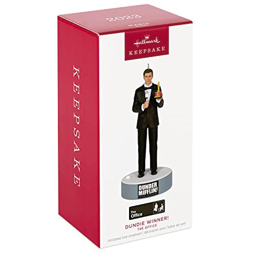 Hallmark Keepsake Christmas Ornament 2023, The Office Dundie Winner! Ornament with Sound, TV Show Gifts