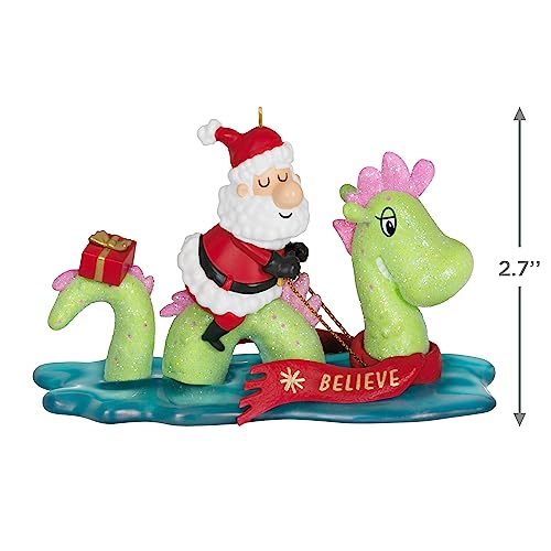 Hallmark Keepsake Christmas Ornament 2023, Just Believe, Santa and Loch Ness Monster, Santa Collectors Gifts