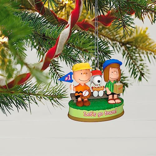 Hallmark Keepsake Christmas Ornament 2023, The Peanuts Gang, Batter Up! Musical Ornament, Gifts for Peanuts Fans