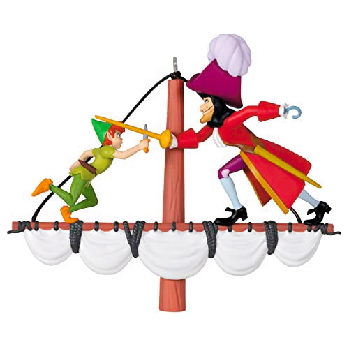 Hallmark Keepsake Christmas Ornament 2023, Disney Peter Pan 70th Anniversary Swashbuckling Showdown, Gifts for Disney Fans