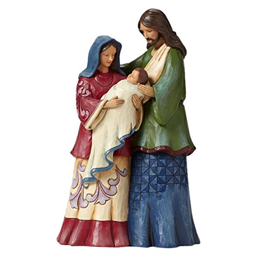 Jim Shore Heartwood Creek The Reason Jesus Mary and Joseph Stone Resin Figurine, 10?