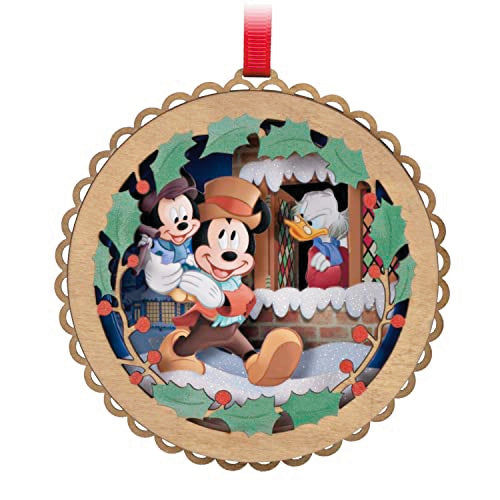 Hallmark Keepsake Christmas Ornament 2023, Disney Mickey's Christmas Carol 40th Anniversary Papercraft, Gifts for Disney Fans
