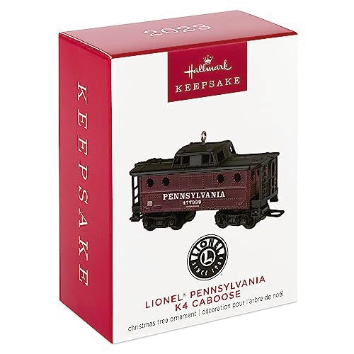 Hallmark Keepsake Christmas Ornament 2023, Lionel Pennsylvania K4 Caboose, Metal Train Ornament, Train Gifts