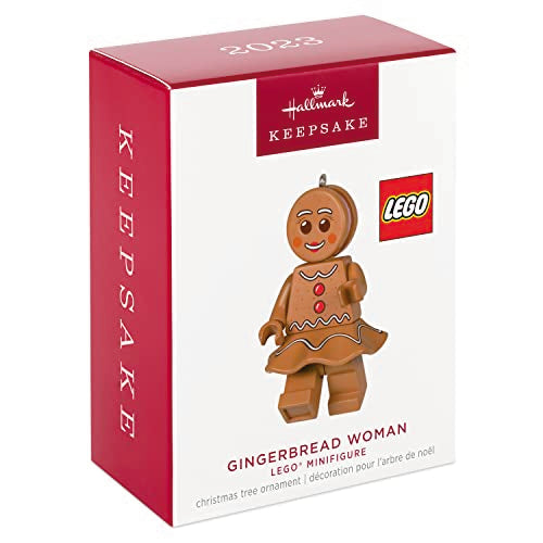 Hallmark Keepsake Christmas Ornament 2023, Gingerbread Woman Lego Minifigure, Gifts for Lego Fans