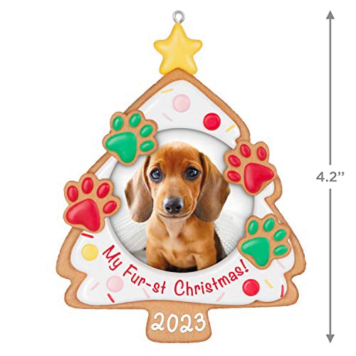 Hallmark Keepsake Christmas Ornament 2023, My Fur-st Christmas Photo Frame, Pet Picture Gifts