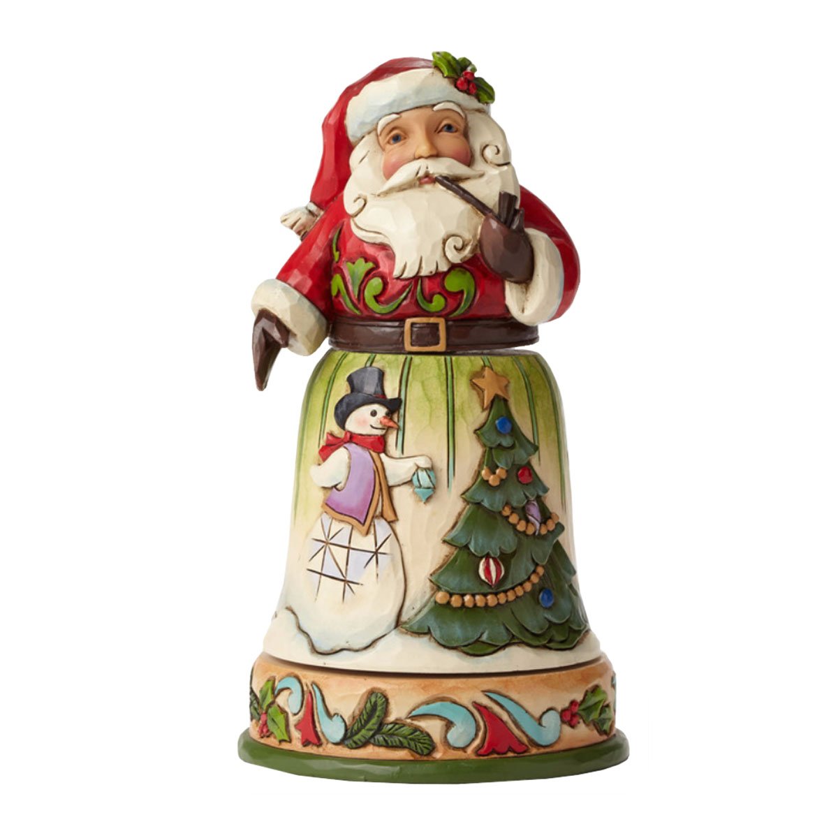Jim Shore HWC Decking Halls and Making Merry Rotatable Santa Figurine 4051545