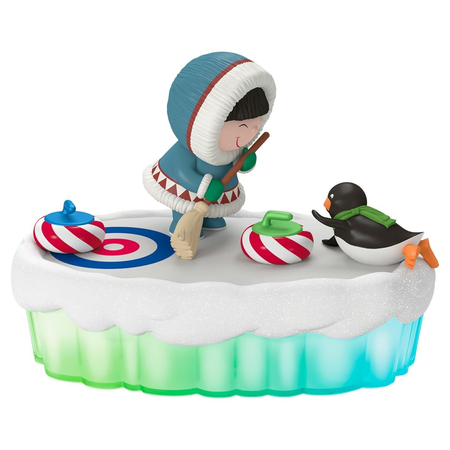 Hallmark The World of Frosty Friends Fun and Games Curling Light and Music Sports & Activities