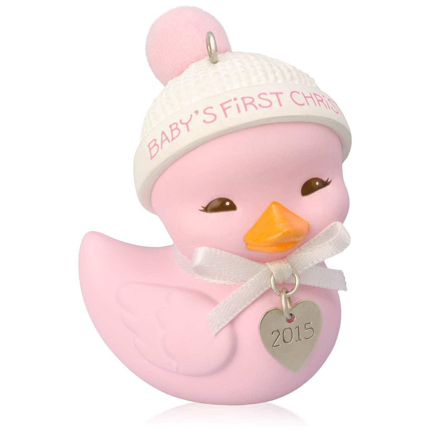 Hallmark Keepsake Ornament Baby Girl's First Christmas Cute Little Ducky