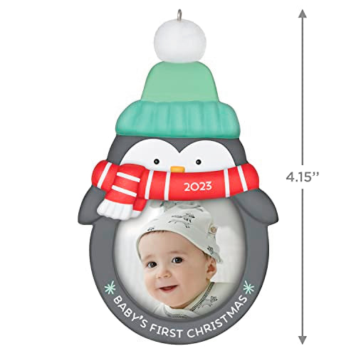 Hallmark Keepsake Christmas Ornament 2023, Baby's 1st Christmas Photo Frame