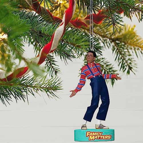 Hallmark Keepsake Christmas Ornament 2023, Family Matters Steve Urkel Ornament with Sound, TV Show Gifts