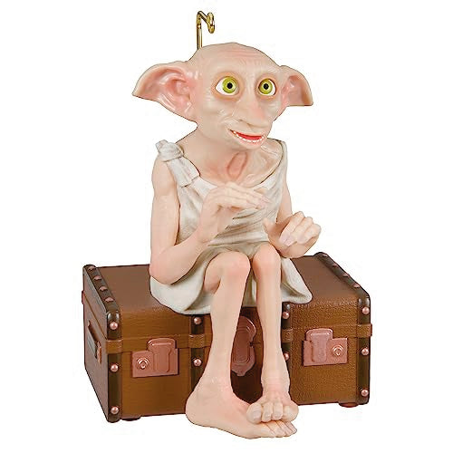 Hallmark Keepsake Christmas Ornament 2023, Harry Potter Ornament, Dobby The House-Elf with Sound and Motion, Gifts for Harry Potter Fans