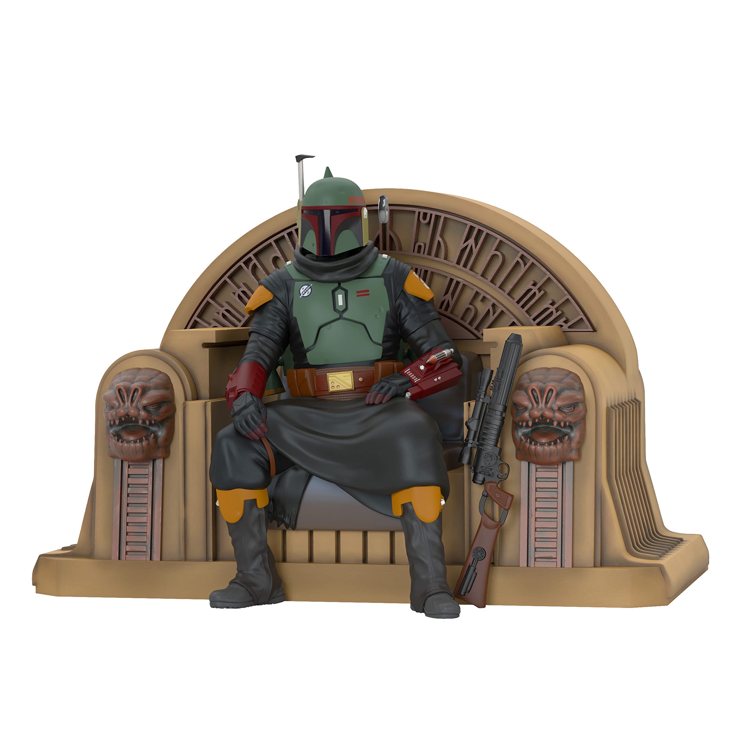 Star Wars: The Mandalorian Boba Fett on Throne Keepsake Ornament 2022