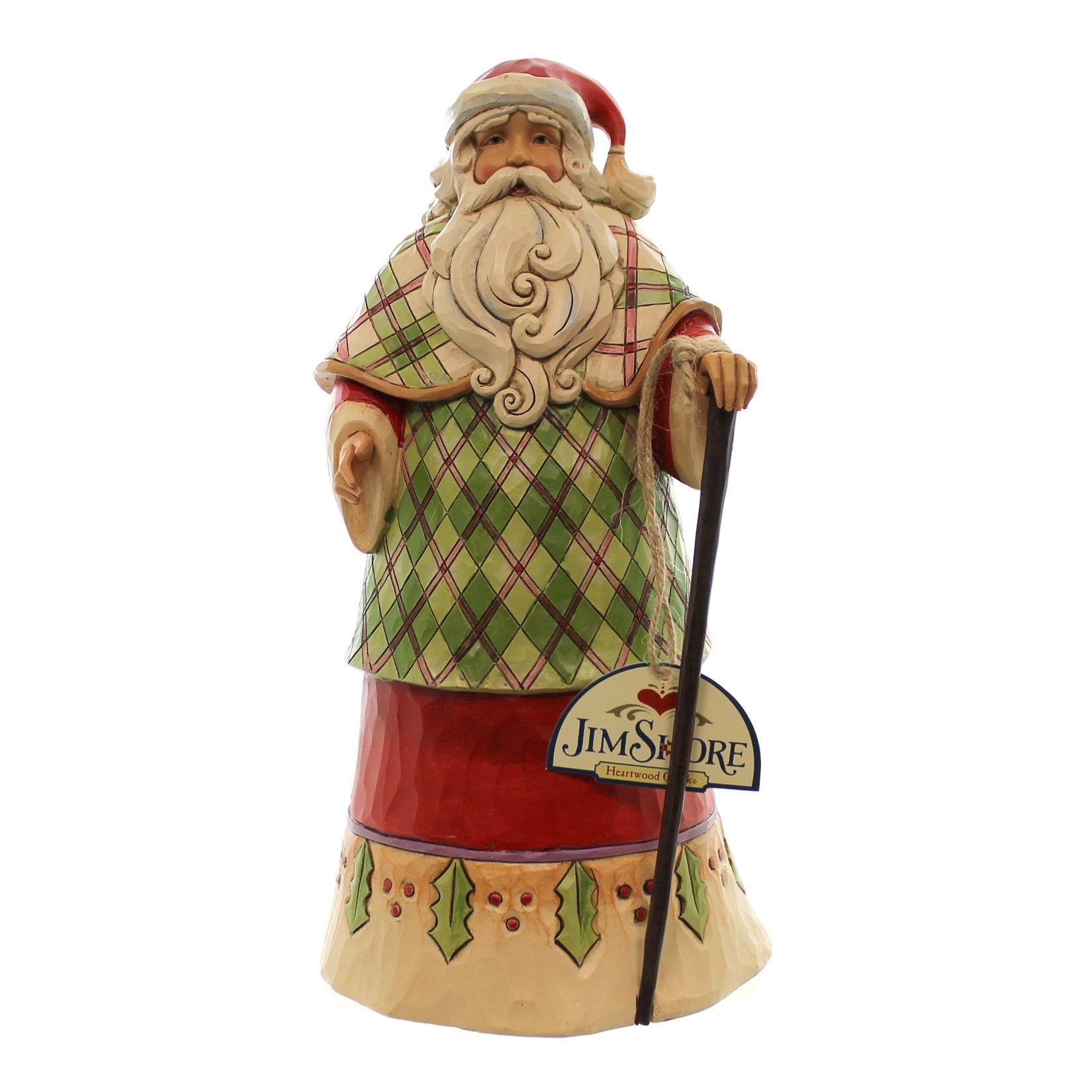 Jim Shore Heartwood Creek Highland Holidays Santa in Robe Christmas Figurine