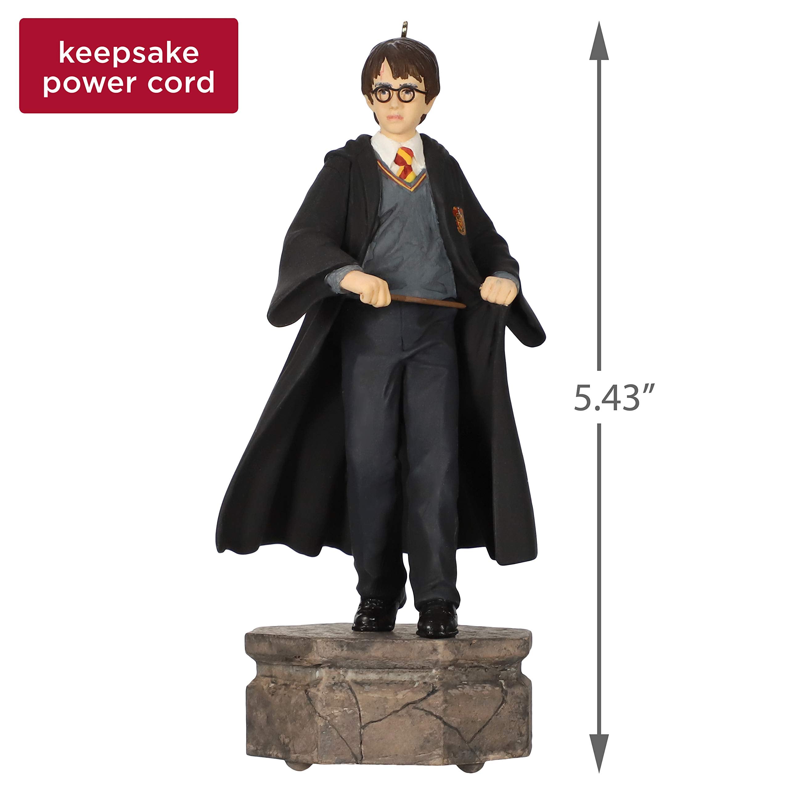 Hallmark Keepsake Christmas Ornament 2019 Year Dated, Harry Potter Collection Harry Potter with Light and Sound