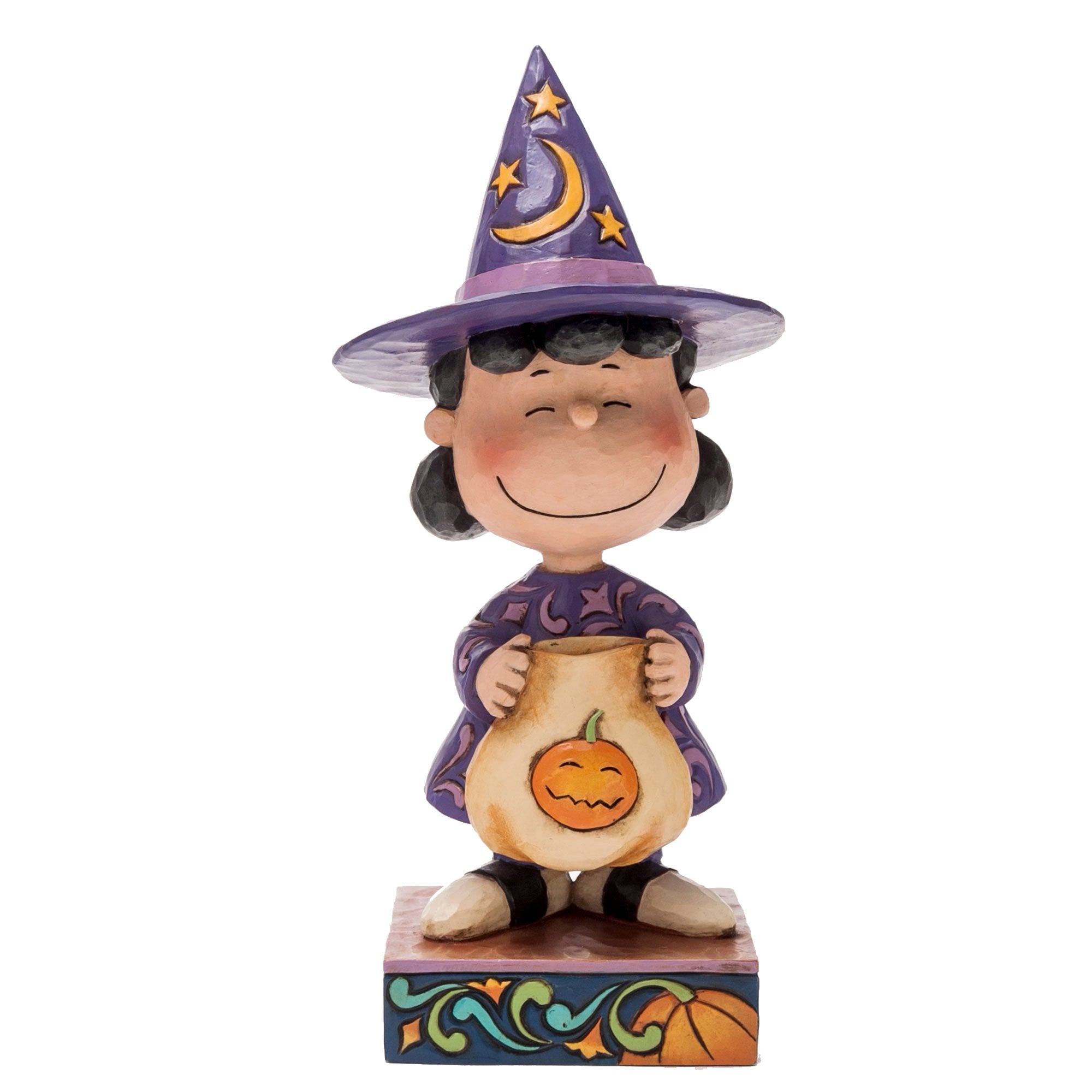 Enesco Jim Shore Peanuts Lucy in Witch Costume Figurine, 6.875"