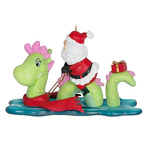 Hallmark Keepsake Christmas Ornament 2023, Just Believe, Santa and Loch Ness Monster, Santa Collectors Gifts