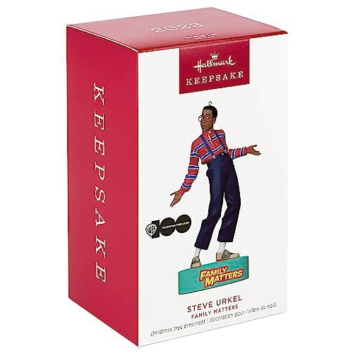 Hallmark Keepsake Christmas Ornament 2023, Family Matters Steve Urkel Ornament with Sound, TV Show Gifts