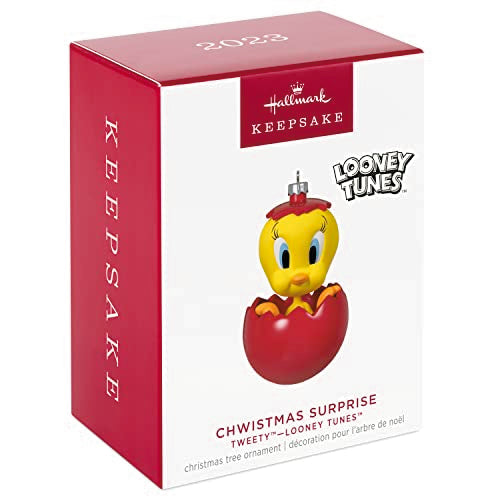 Hallmark Keepsake Christmas Ornament 2023, Looney Tunes Tweety Chwistmas Surprise, Tweety Bird Gifts