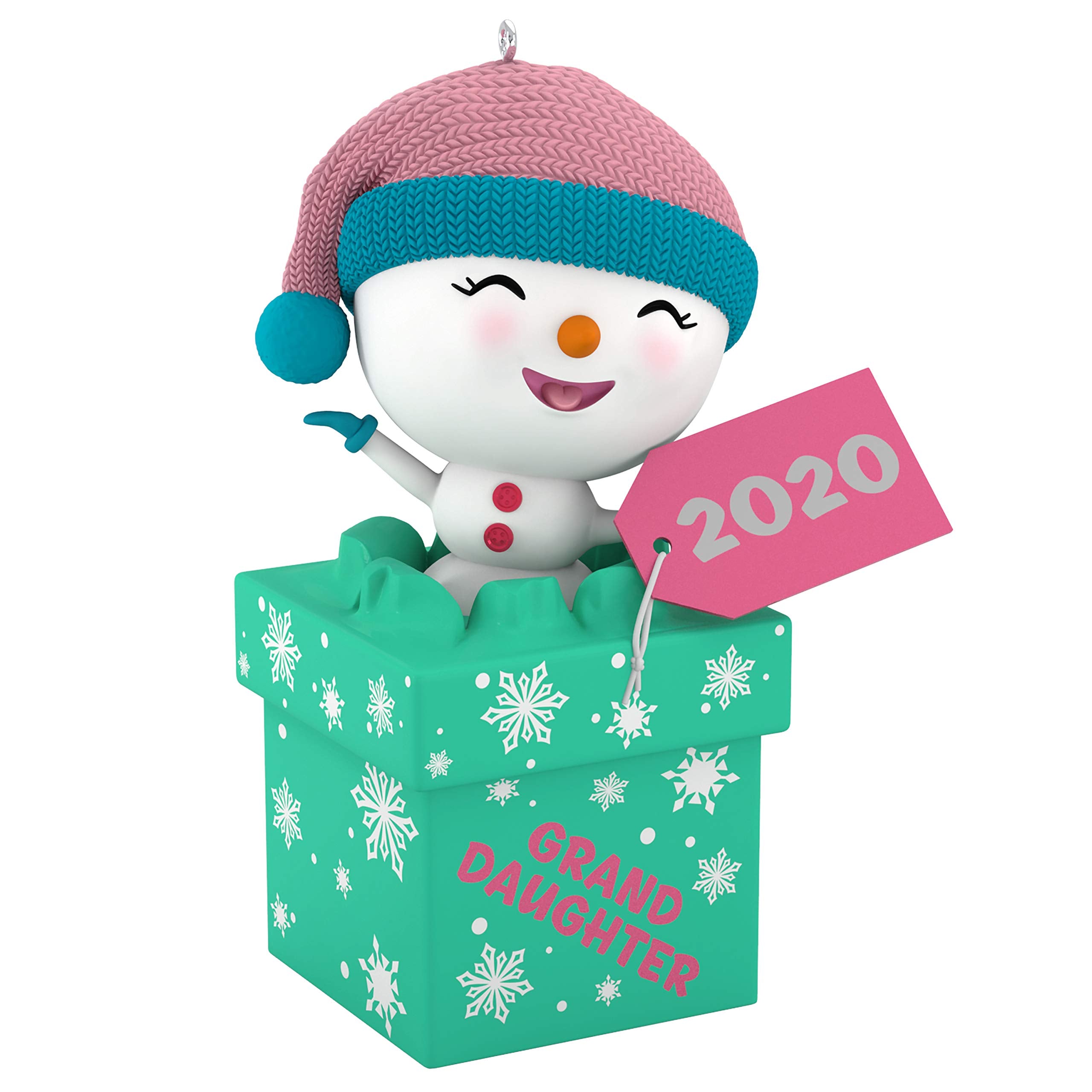 Hallmark Keepsake Christmas Ornament 2020 Year-Dated, The Gift of Granddaughters Snowman (1399QGO1704)