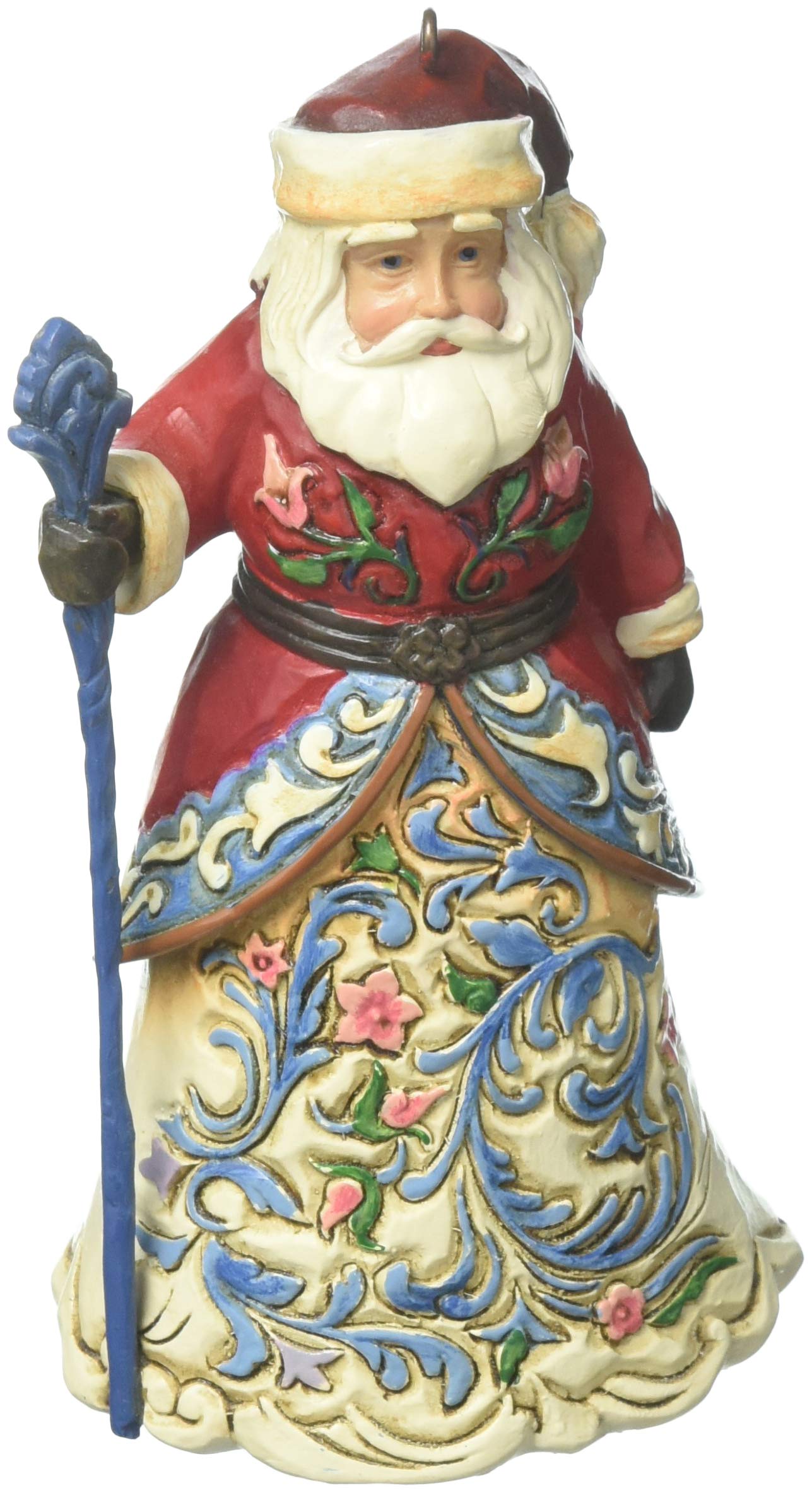 Jim Shore Heartwood Creek Norwegian Santa Stone Resin Hanging Ornament, 4.6?, Christmas