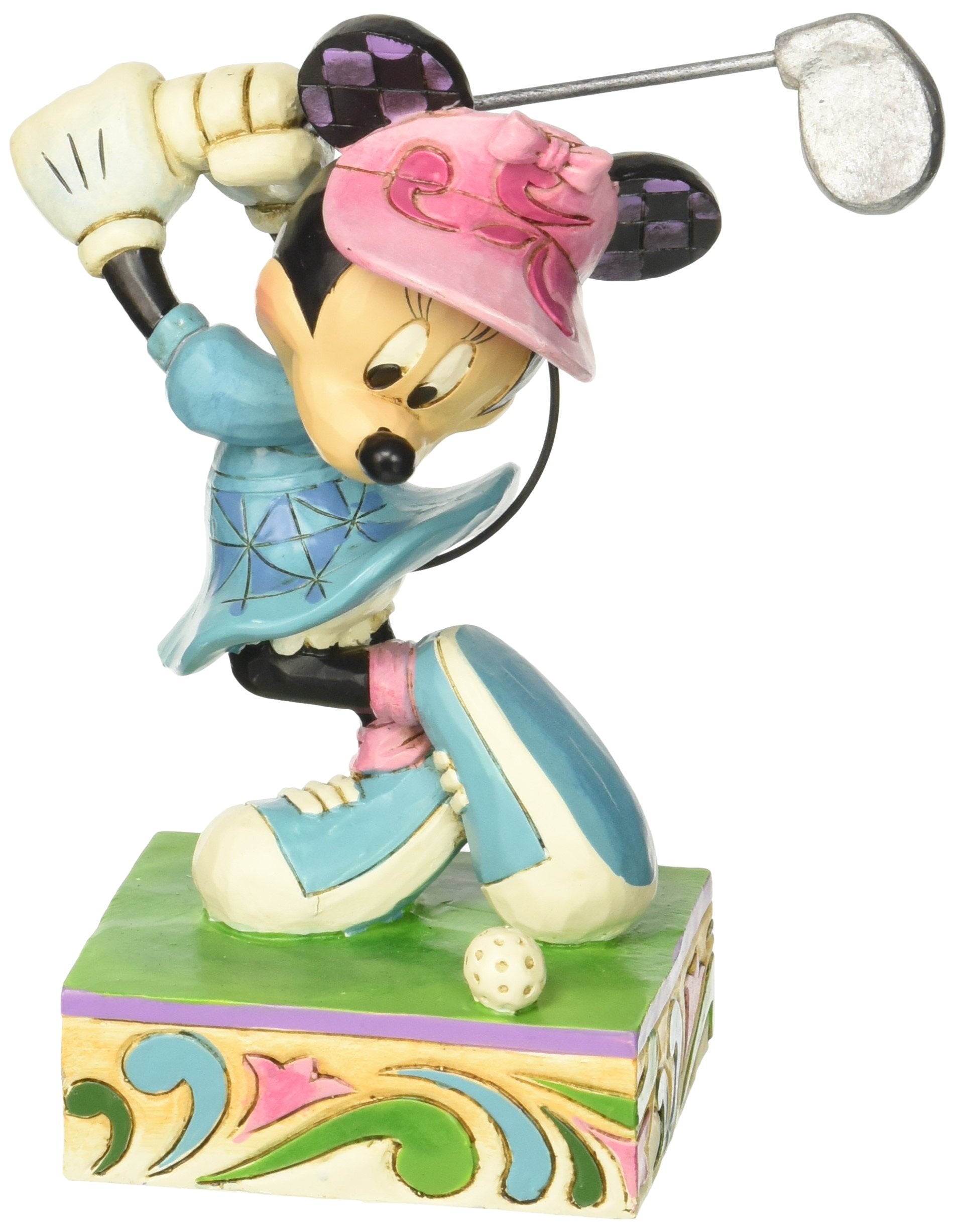 Enesco Disney Traditions by Jim Shore Minnie Mouse Golfing Figurine, 6 in
