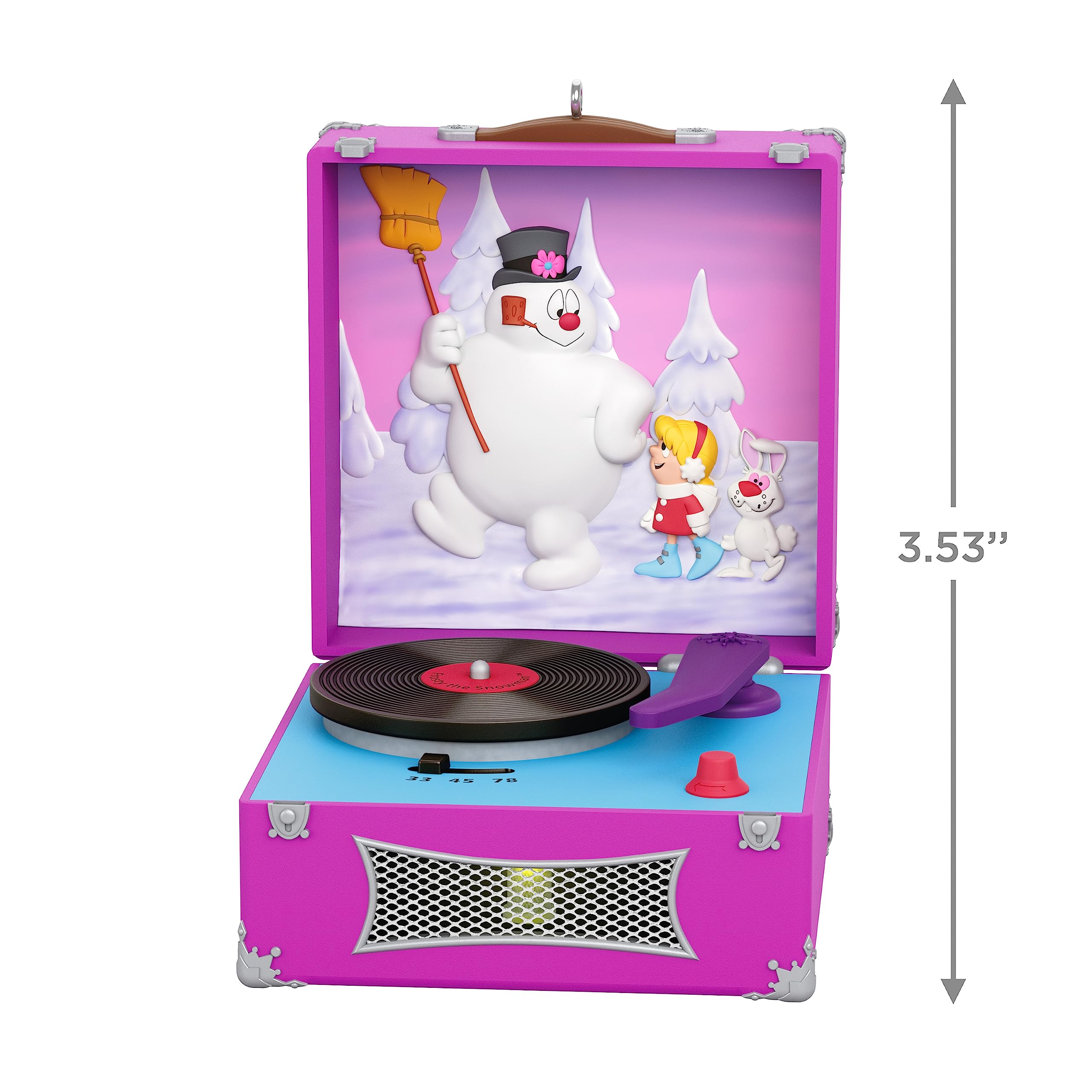 Hallmark Keepsake Christmas Ornament 2023, Frosty The Snowman Ornament, Look at Frosty Go Ornament with Light and Sound, TV Show Gifts