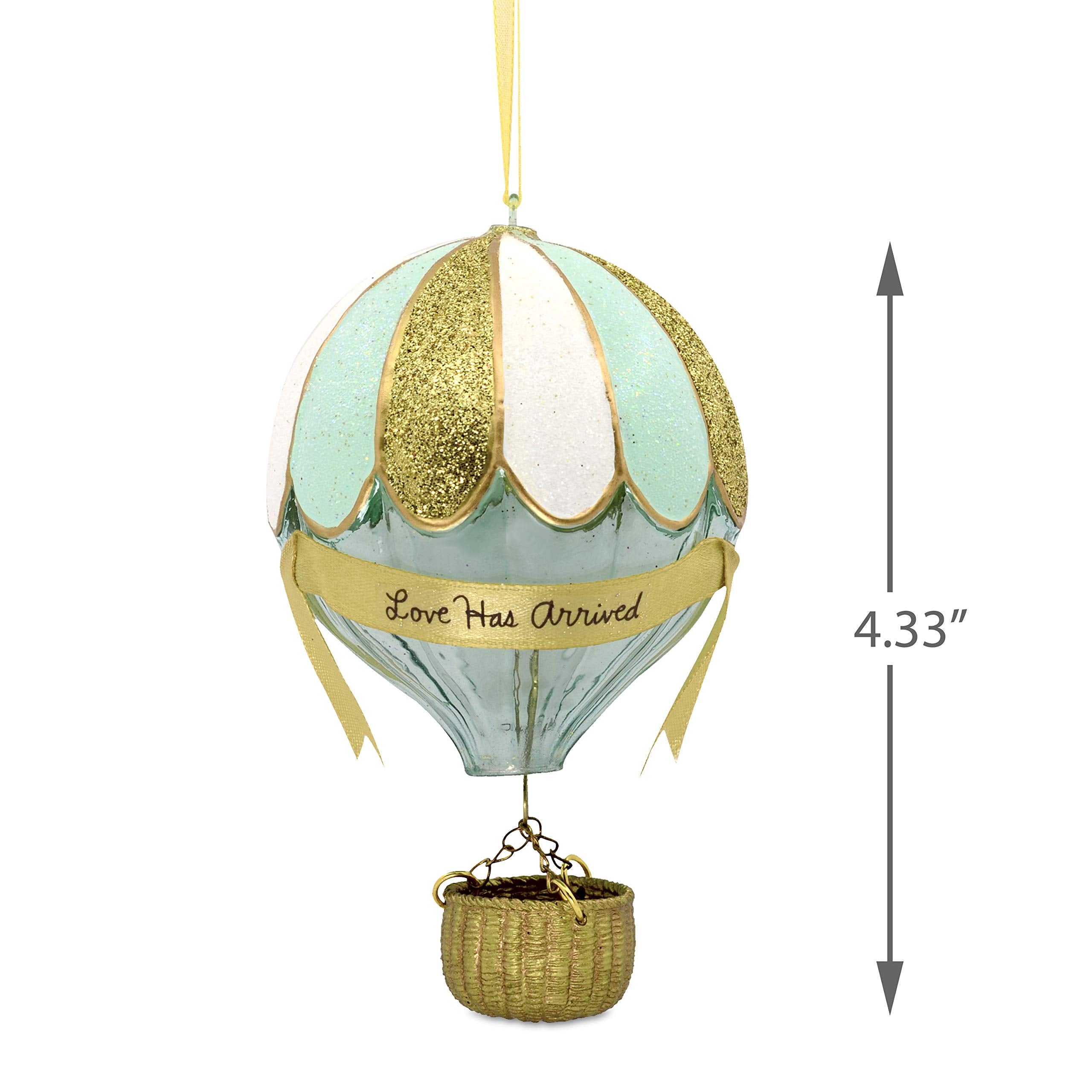 Hallmark Christmas Ornaments, Hallmark Signature Premium Hot Air Balloon Glass Ornament