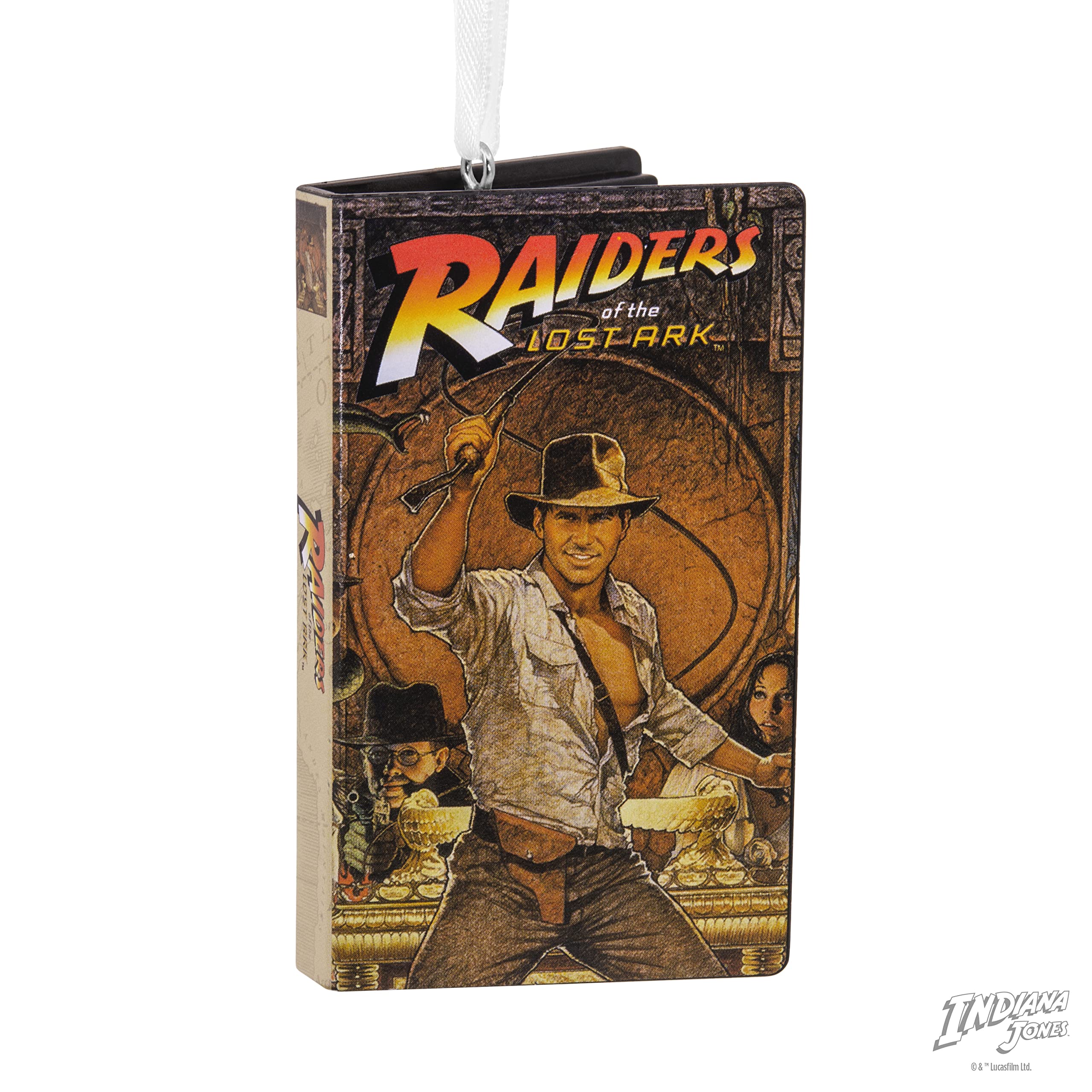 Hallmark Indiana Jones Movie Retro Video Cassette Case Plastic Christmas Ornament (0003HCM1096)
