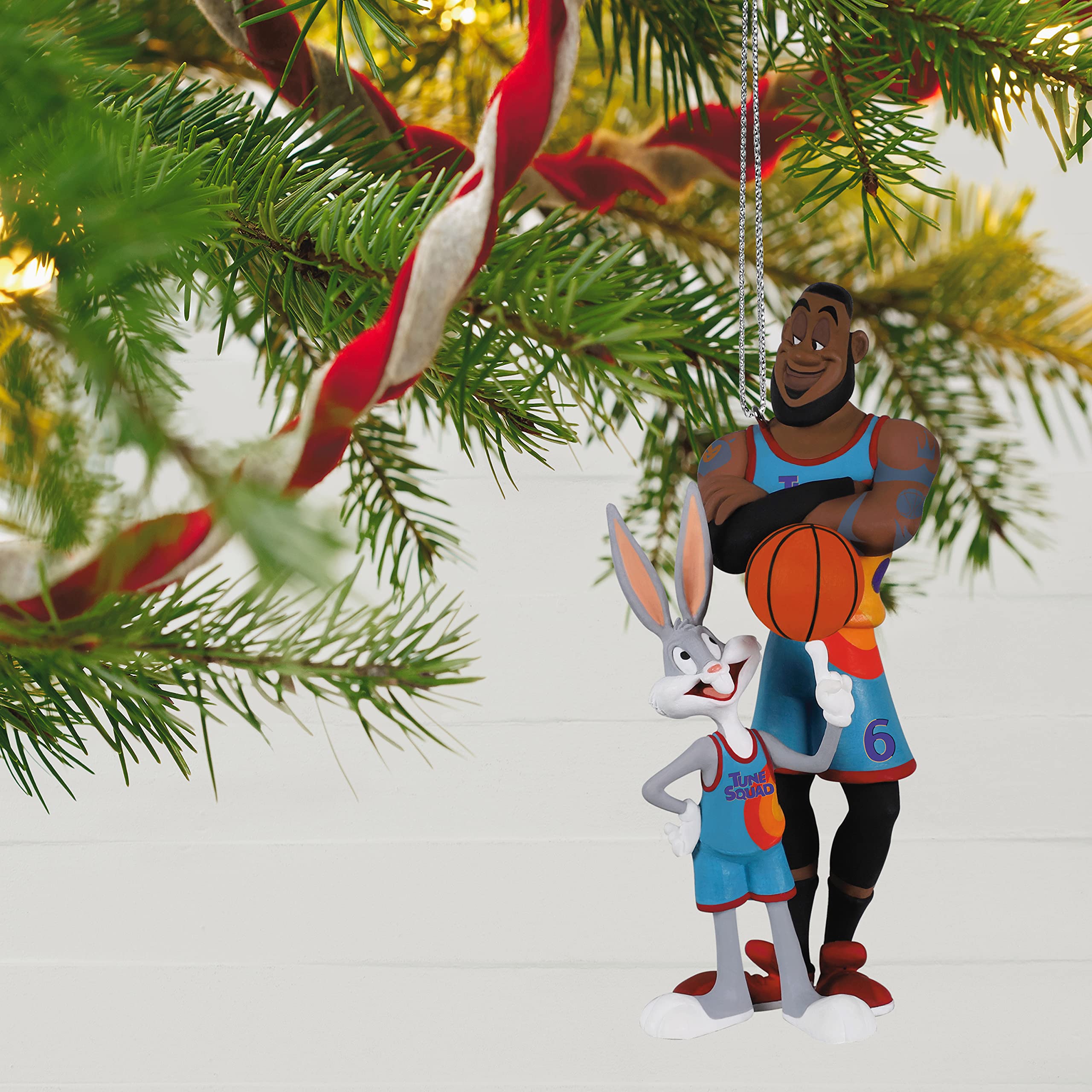 Hallmark Keepsake Christmas Ornament 2021, Space Jam: A New Legacy Lebron James and Bugs Bunny