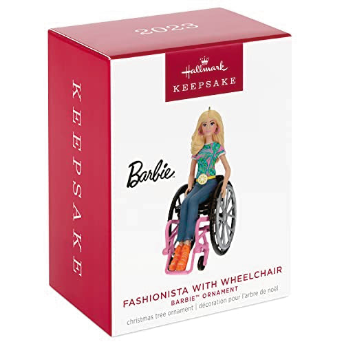 Hallmark Keepsake Christmas Ornament 2023, Barbie Fashionista with Wheelchair, Gifts for Her