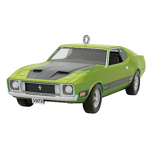 Hallmark Keepsake Christmas Ornament 2023, Classic American Cars 1973 Ford Mustang Mach 1 2023, Metal Ornament, Gifts for Car Collectors