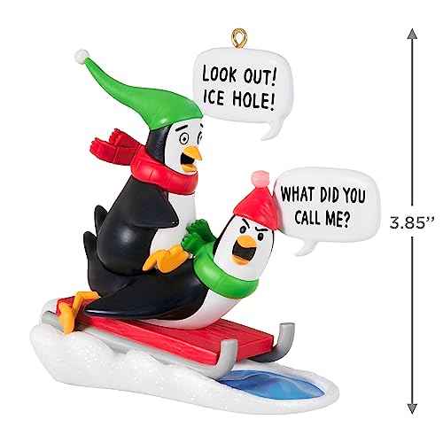 Hallmark Keepsake Christmas Ornament 2023, "What Did You Call Me?" Funny Penguin Ornament, Funny Gifts