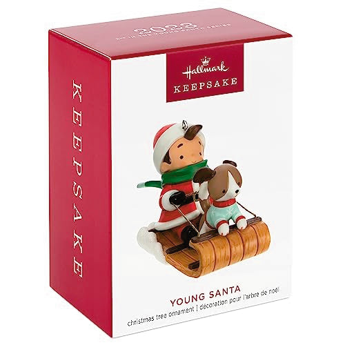 Hallmark Keepsake Christmas Ornament 2023, Young Santa, Santa Collectors Gifts