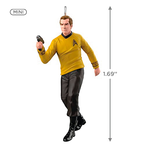 Hallmark Keepsake 1.69" Miniature Christmas Ornament 2023, Star Trek Captain Kirk Mini, Gifts for Trekkies