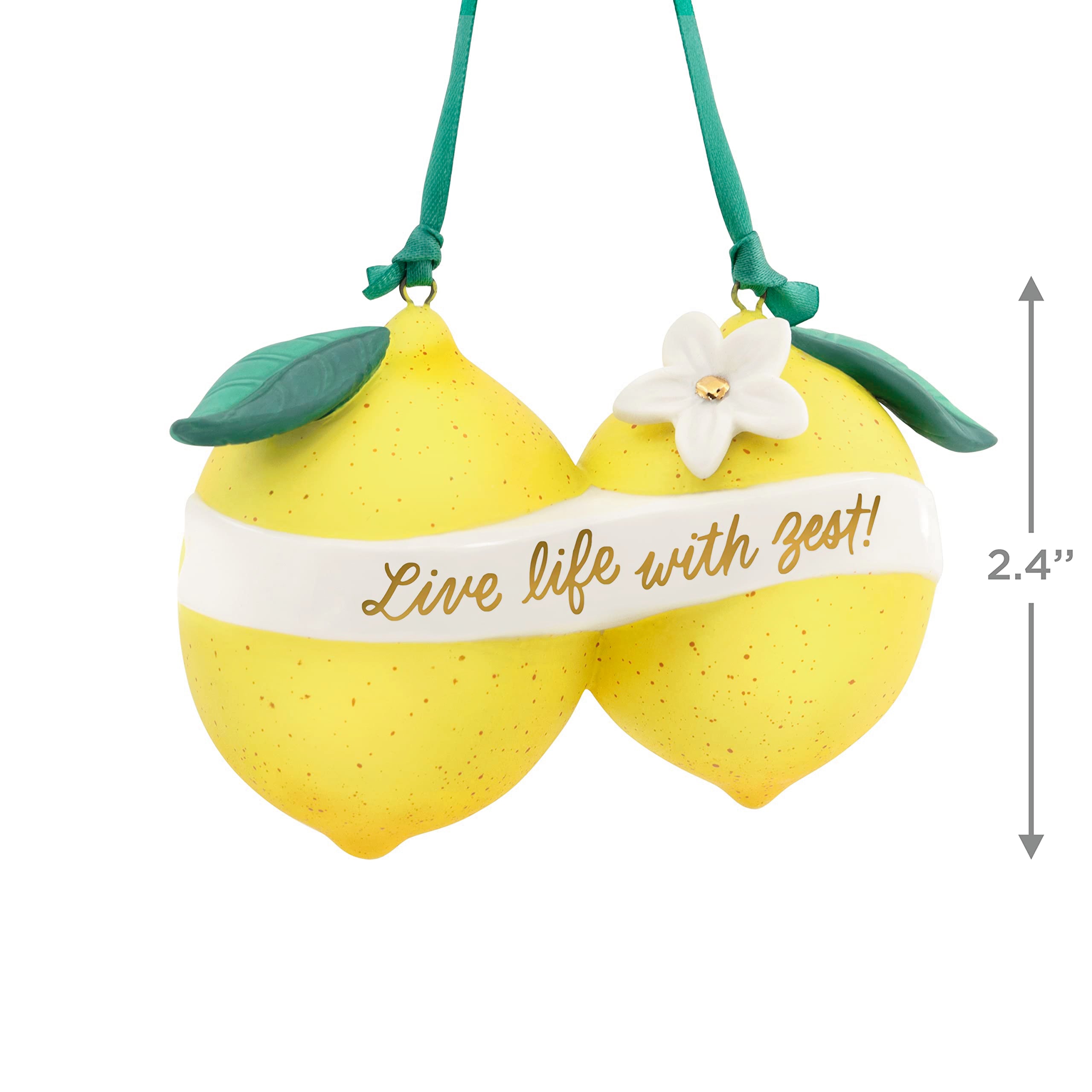 Hallmark Keepsake Christmas Ornament 2023, Live Life with Zest, Lemon Ornament