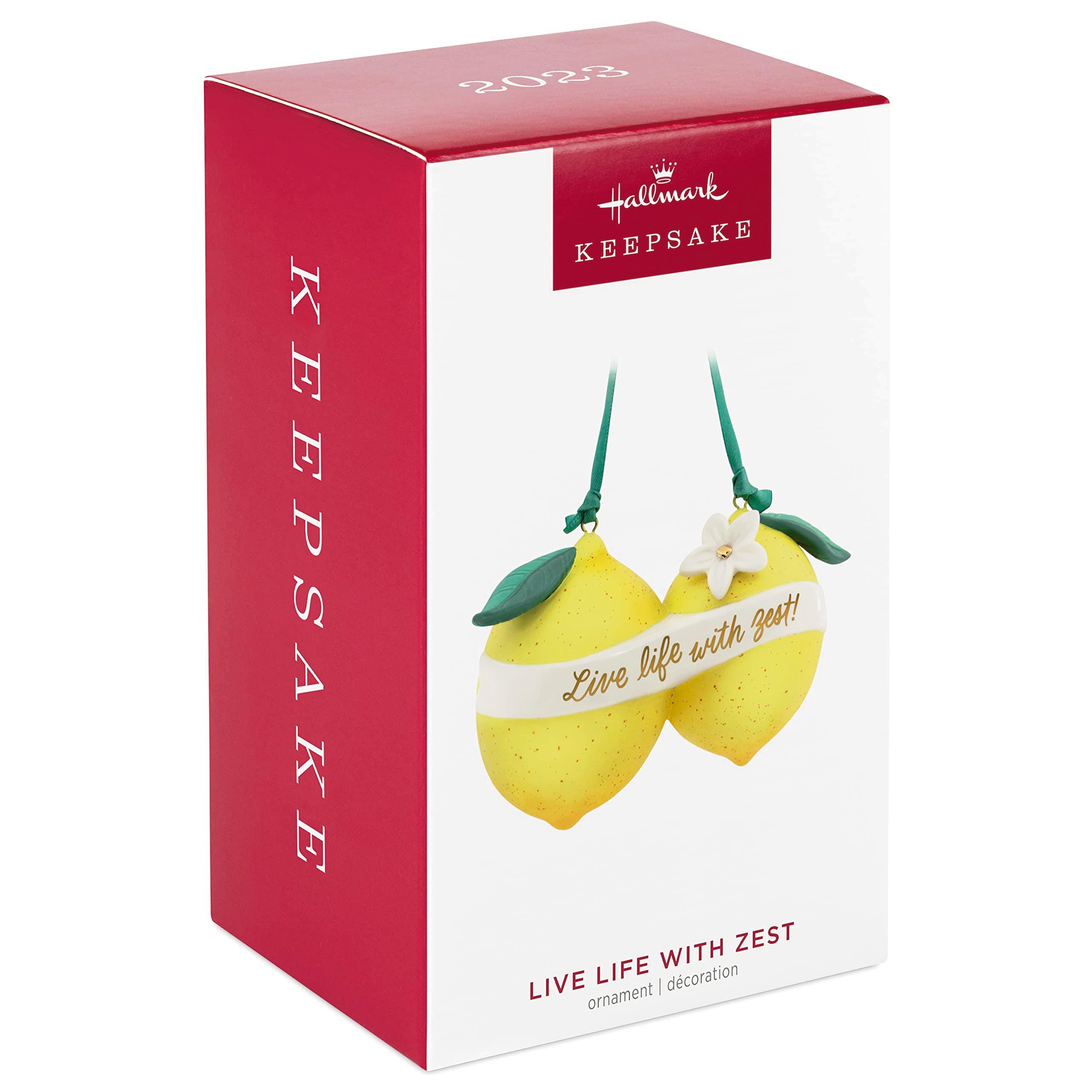 Hallmark Keepsake Christmas Ornament 2023, Live Life with Zest, Lemon Ornament