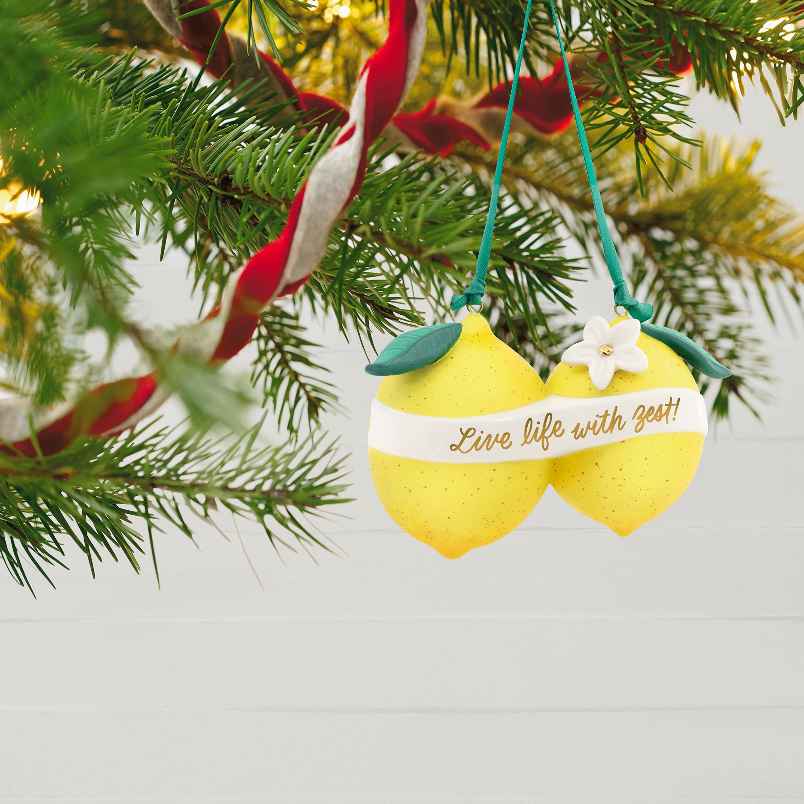 Hallmark Keepsake Christmas Ornament 2023, Live Life with Zest, Lemon Ornament