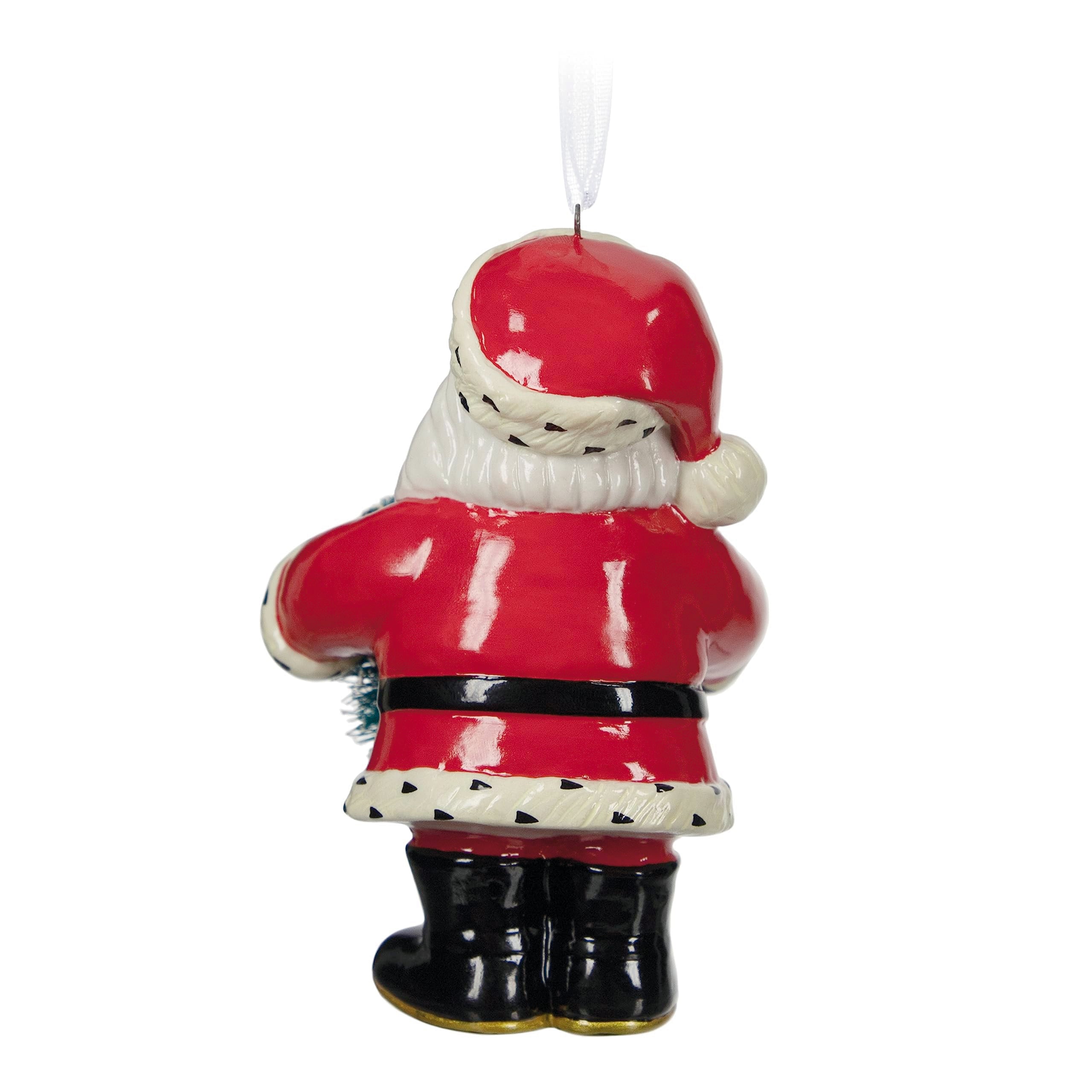 Hallmark Keepsake Christmas Ornament 2023, Jolly Santa Porcelain Ornament Special Edition, Santa Collectors Gifts