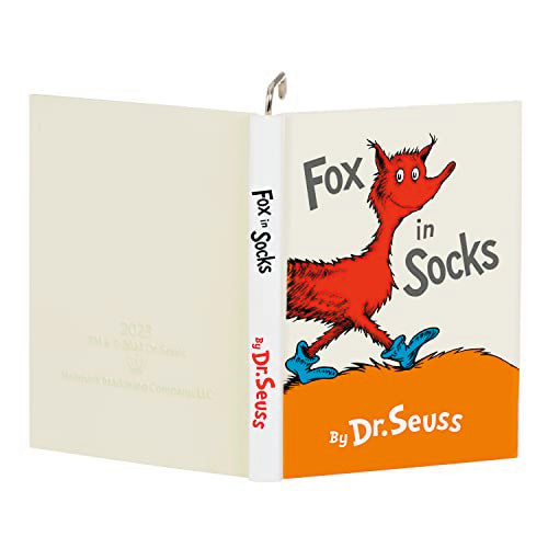 Hallmark Keepsake Christmas Ornament 2023, Dr. Seuss's Fox in Socks Who Sews Whose Socks?, Gifts for Kids