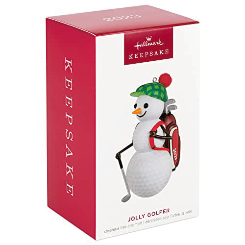 Hallmark Keepsake Christmas Ornament 2023, Jolly Golfer, Snowman Ornament, Golf Gifts