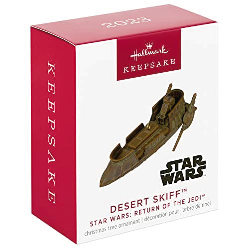 Hallmark Keepsake Christmas Ornament 2023, Star Wars: Return of The Jedi Desert Skiff, Gifts for Star Wars Fans