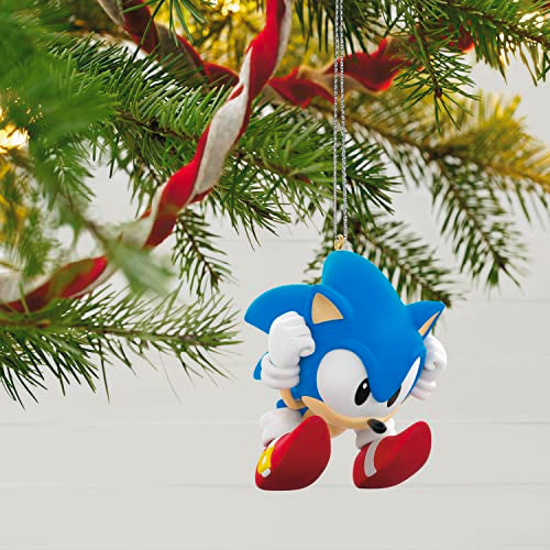 Hallmark Keepsake Christmas Ornament 2023, Sonic The Hedgehog Sonic's Spin Attack, Gifts for Gamers