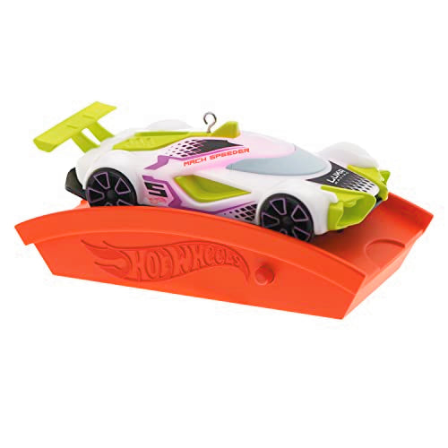 Hallmark Keepsake Christmas Ornament 2023, Hot Wheels Mach Speeder with Light, Gifts for Car Collectors,