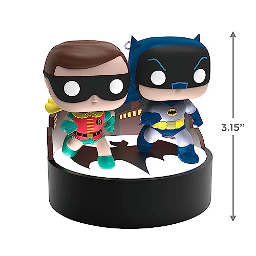 Hallmark Keepsake Christmas Ornament 2023, Batman The Classic TV Series, Batman and Robin Funko POP! Ornament with Light and Sound, Super Hero Gifts