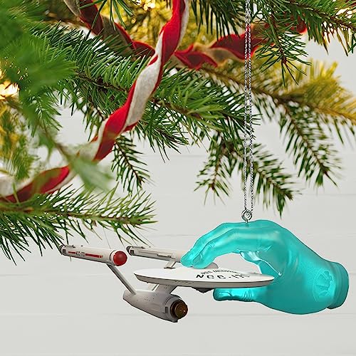 Hallmark Keepsake Christmas Ornament 2023, Star Trek The Hand of Apollo U.S.S. Enterprise, Gifts for Trekkies